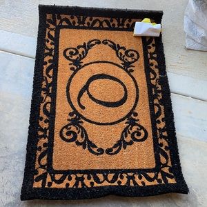Outdoor Monogram Initial Coir Doormat
